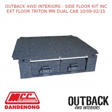 OUTBACK 4WD INTERIORS - SIDE FLOOR KIT TRITON MN DUAL CAB 10/09-02/15